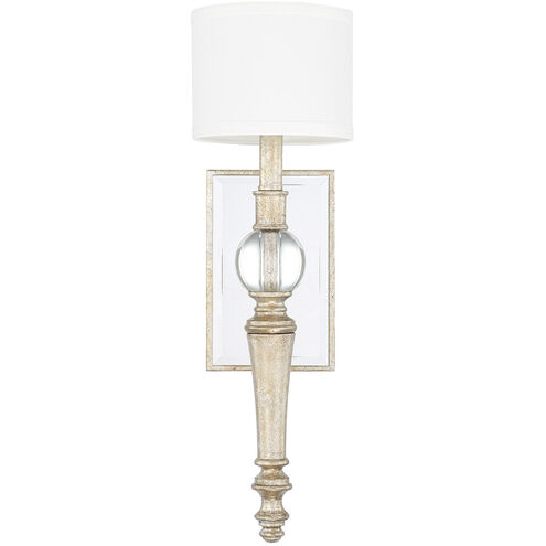Carlyle 1 Light 6 inch Gilded Silver Sconce Wall Light