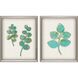 Florals Collection Silver Leaf Wood Shadow Box Style With Gold Wash Edging And Black Side Framed Art