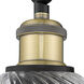 Ballston Salina LED 5 inch Black Antique Brass Sconce Wall Light