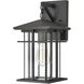 Oak Park 1 Light 14 inch Matte Black Outdoor Wall Sconce