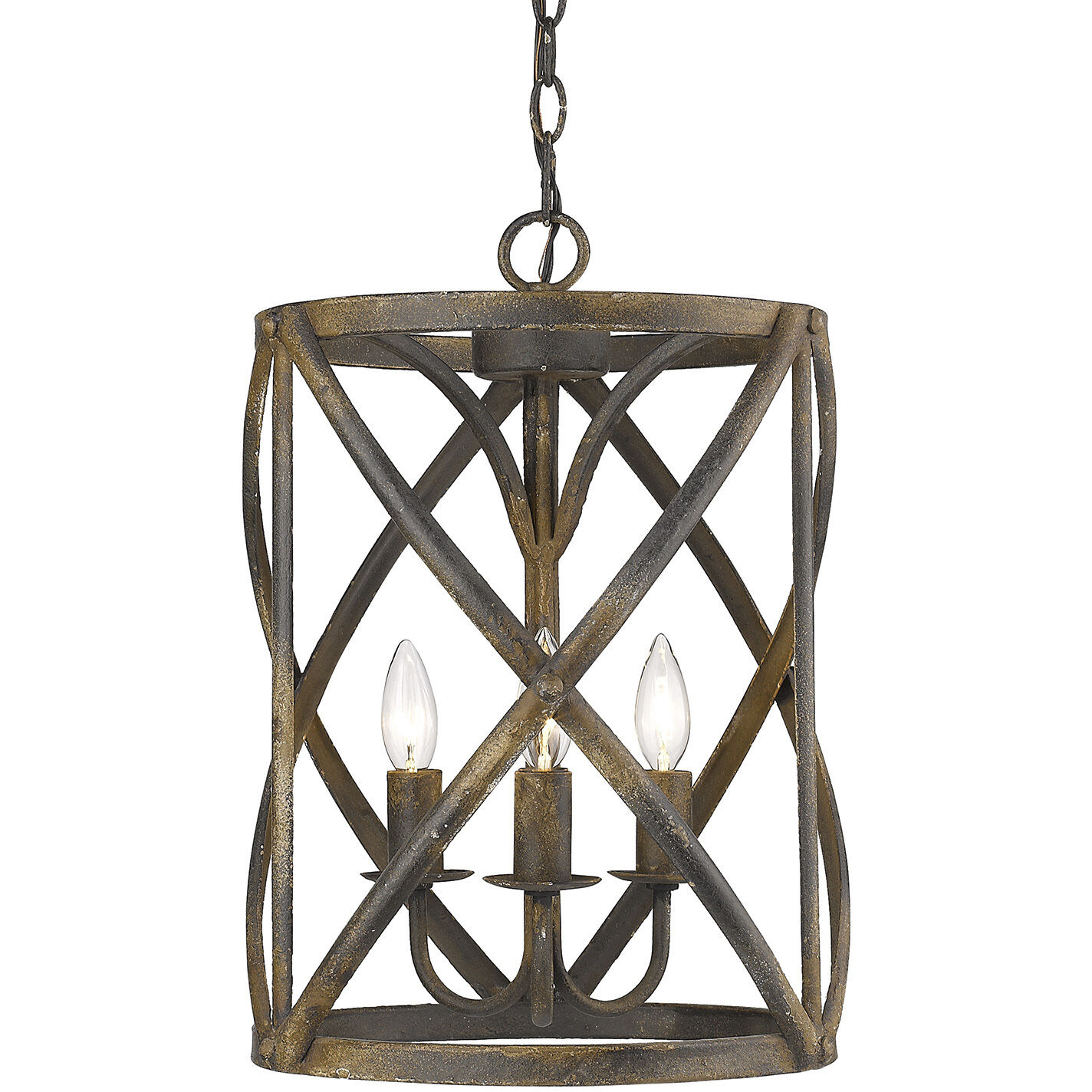 Alcott 3 Light 13 inch Antique Teal Pendant Ceiling Light