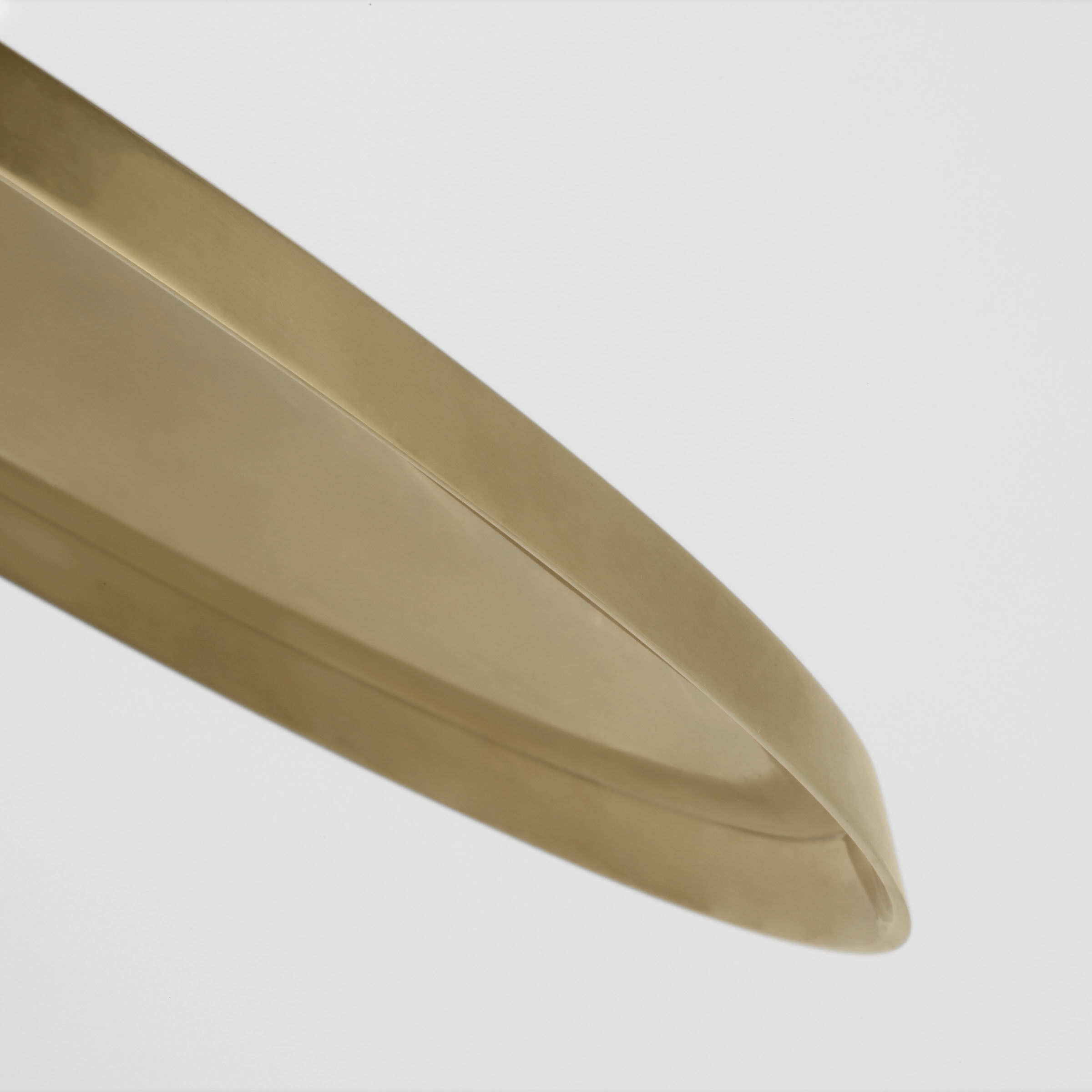 Avroko Saucer Direct LED 18 inch Hand Rubbed Antique Brass Pendant Ceiling Light