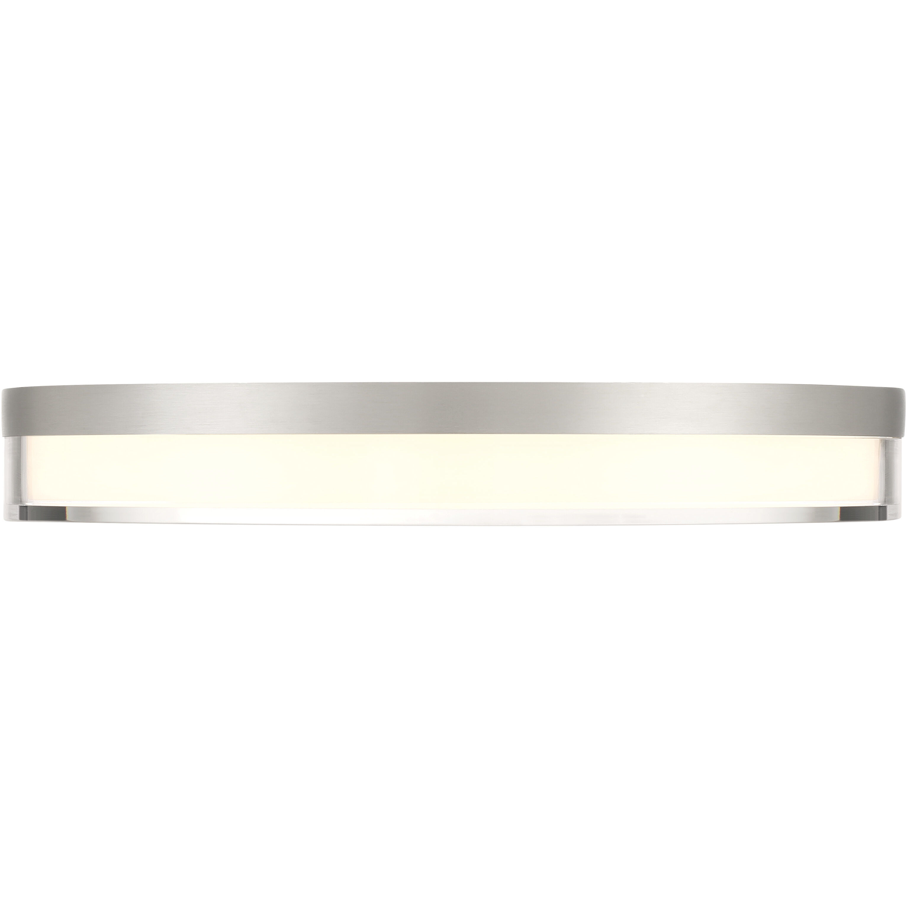 Vantage LED 11 inch Brushed Nickel Flush Mount Ceiling Light, Outdoor