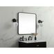 Evermore 30 X 30 inch Black Vanity Mirror
