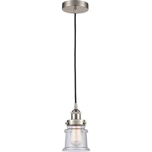 Edison Canton 1 Light 6 inch Brushed Satin Nickel Mini Pendant Ceiling Light