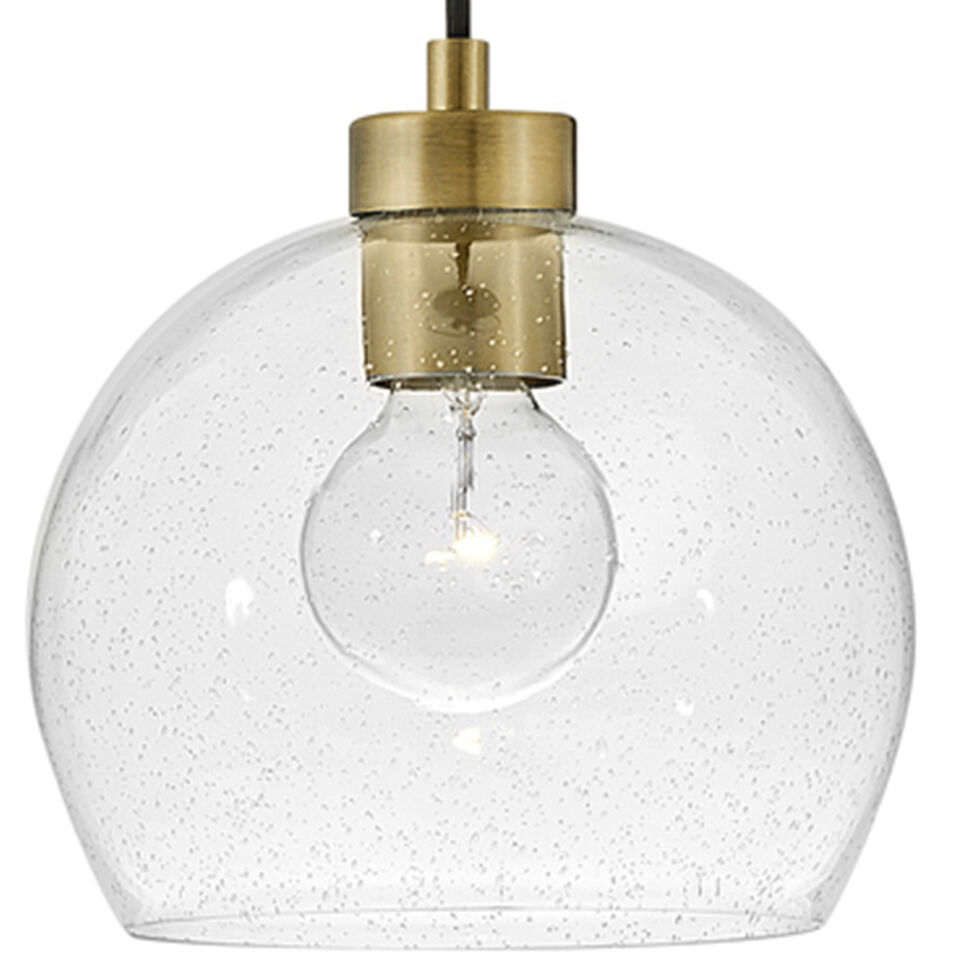 Rumi LED 9 inch Lacquered Brass Pendant Ceiling Light