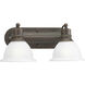 Madison 2 Light 17.5 inch Antique Bronze Bath Vanity Wall Light
