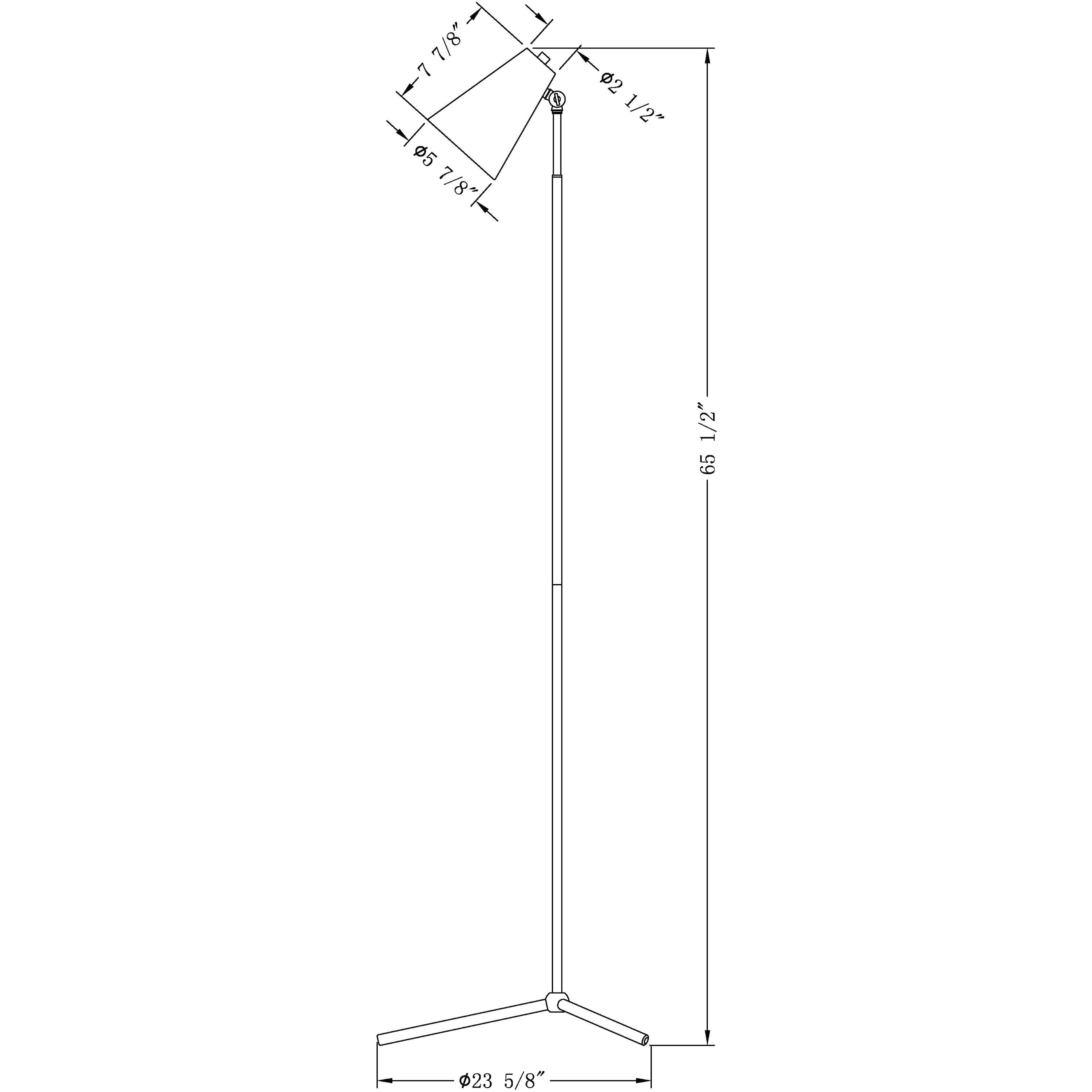 Maggie 65.5 inch 60.00 watt Antique Brass Floor Lamp Portable Light