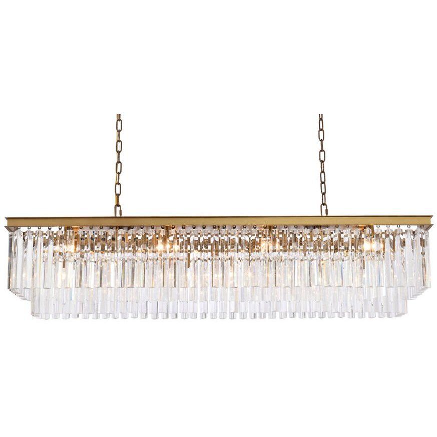 Gold rectangle light fixture 2025