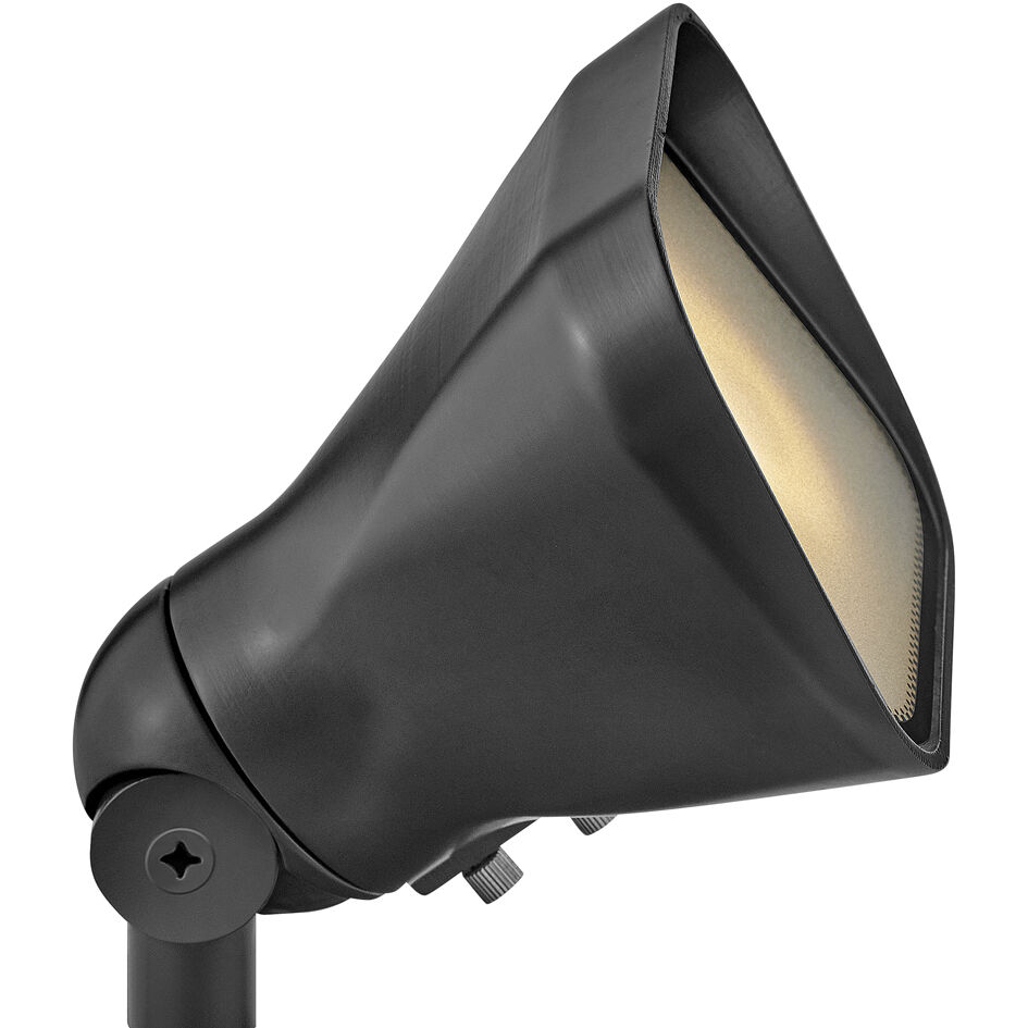 Hardy Island Lumacore 12v 12.00 watt Satin Black Landscape Flood Light, Variable Output