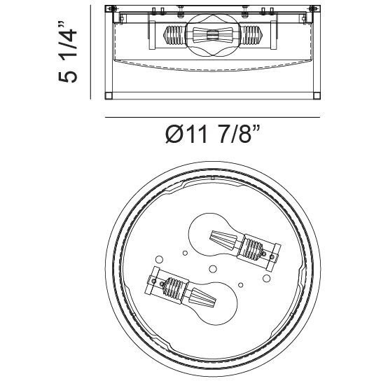 Framerton LED 11.88 inch Matte Black Flush Mount Ceiling Light