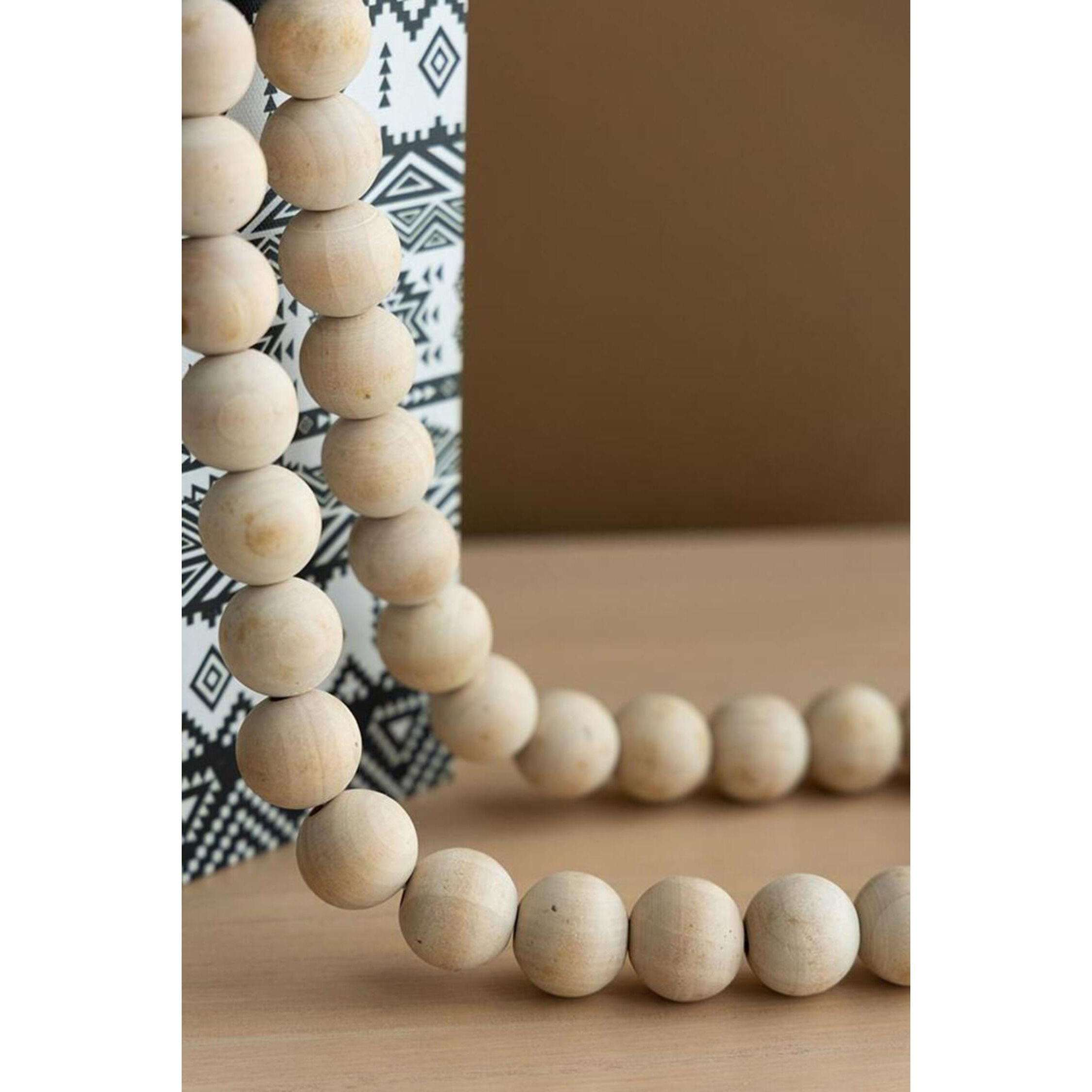 Wooden Sphere Beads 22 X 2 inch Statues & Decor Object