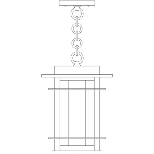 Oak Park 1 Light 8.5 inch Antique Brass Pendant Ceiling Light in Off White