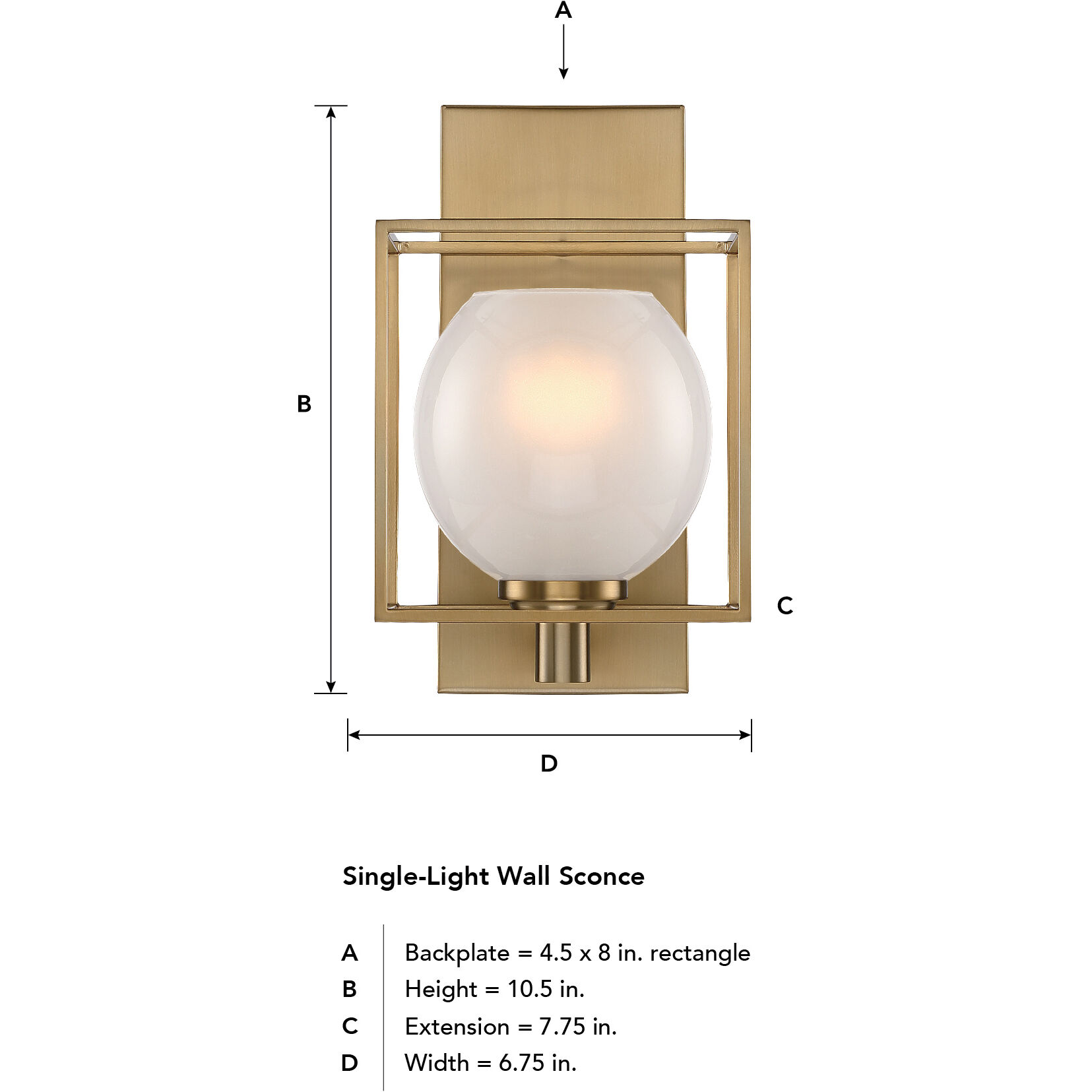 Cowen 1 Light 7 inch Brushed Gold Wall Sconce Wall Light