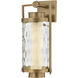 Haddock LED 17 inch Patina Brass Outdoor Wall Sconce
