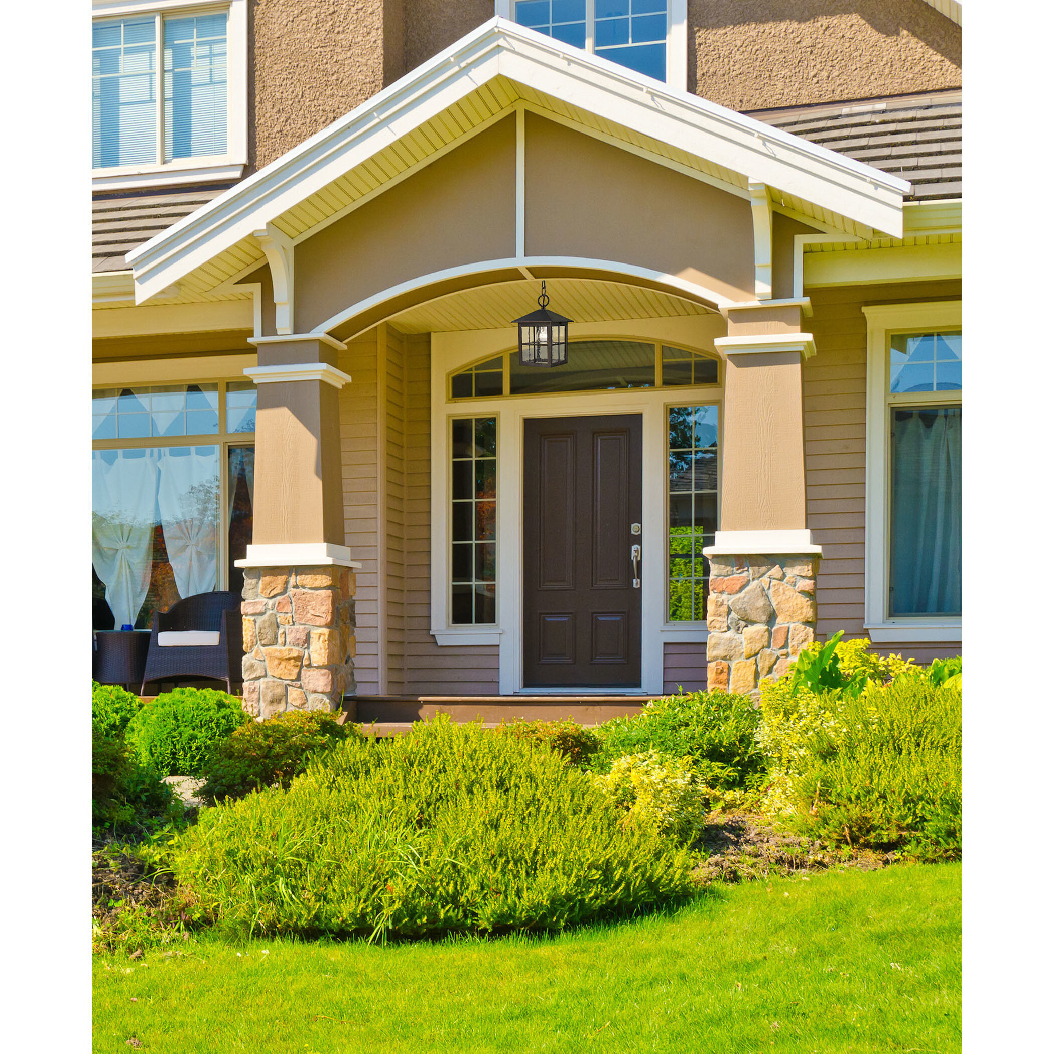 Shaker Heights 1 Light 7 inch Hazelnut Bronze Outdoor Pendant