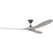 Maverick 70 inch Aged Pewter with Light Grey Weathered Oak Blades Ceiling Fan