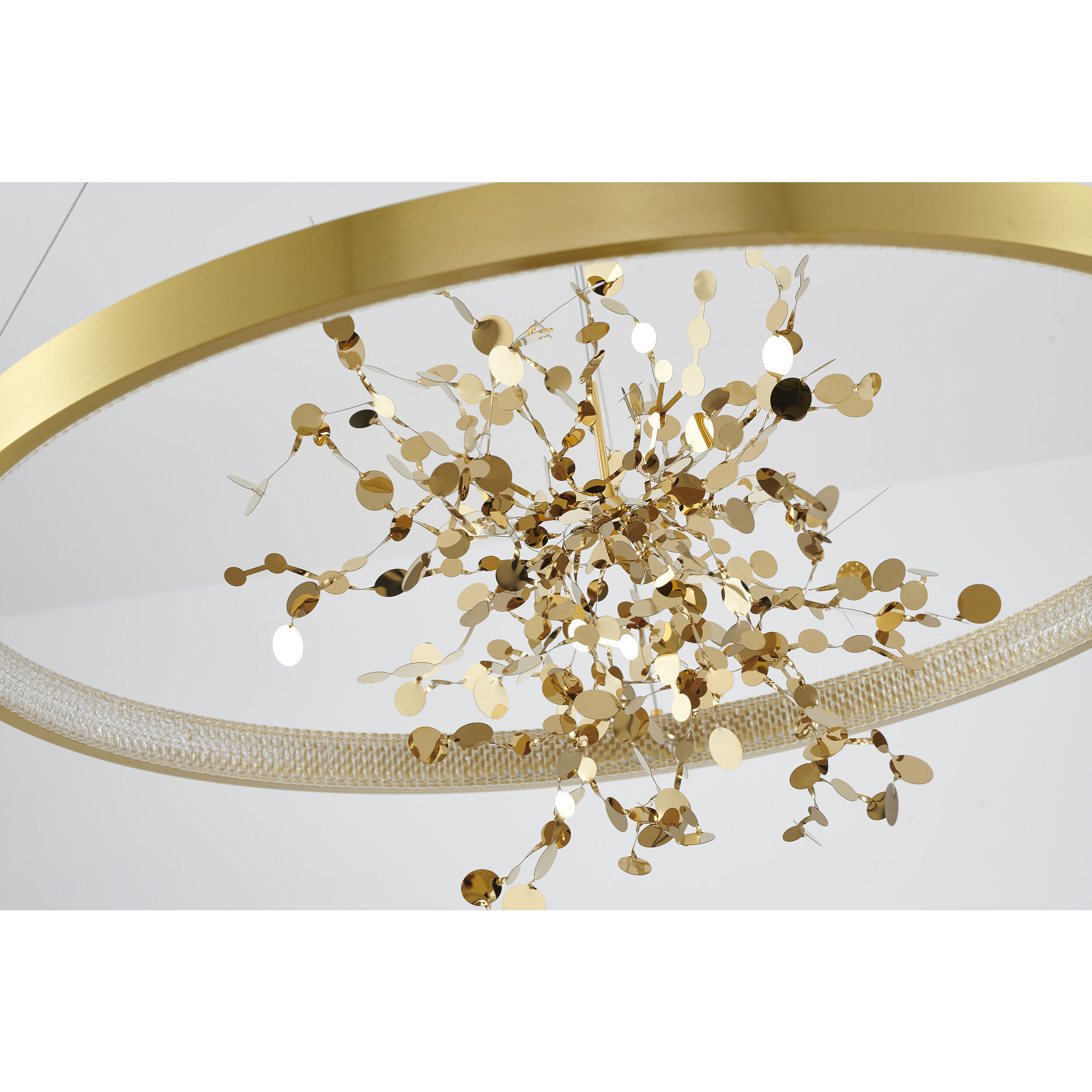 GL Series LED 31.5 inch Gold Chandelier Ceiling Light