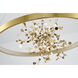 GL Series LED 31.5 inch Gold Chandelier Ceiling Light