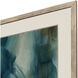 Artful Strokes Blue and Brown and Teal Framed Art