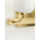 Moore 2 Light 12.5 inch Satin Brass Bath Vanity Wall Light