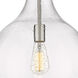 Amherst 1 Light 14 inch Brushed Satin Nickel Pendant Ceiling Light in Seedy Glass