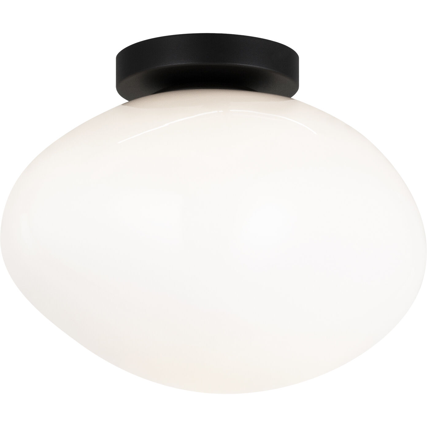 Melotte 1 Light 11.38 inch Black Wall Sconce Wall Light in Black and Opal Glass