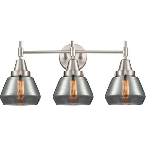 Caden LED 24.75 inch Satin Nickel Bath Vanity Light Wall Light in Plated Smoke Glass