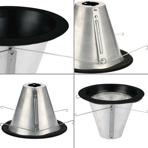 6in Recessed Trim PAR38 Black Open Trim