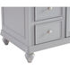Otto 48 X 21 X 35 inch Grey Vanity Sink Set