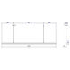 Stiletto LED 71.5 inch Satin White Pendant Ceiling Light