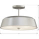 Trellwyn 3 Light 15 inch Brushed Nickel Semi-Flush Mount Ceiling Light
