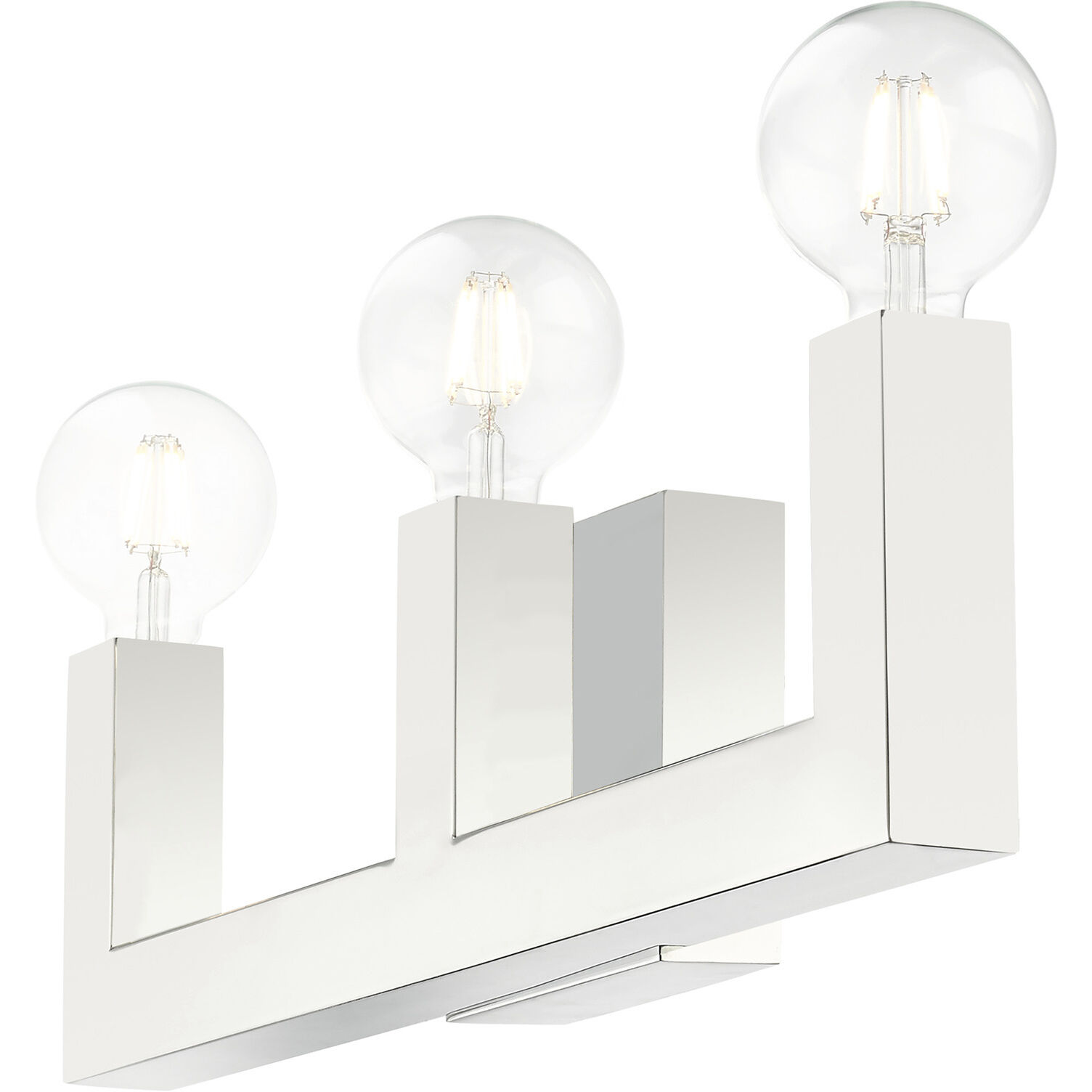 Solna 3 Light 22 inch Polished Chrome Vanity Sconce Wall Light