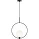 Averley 1 Light 7.88 inch Black Pendant Ceiling Light