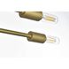 Script 8 Light 19 inch Satin Gold Flush Mount Ceiling Light