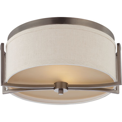 Gemini 2 Light 15 inch Hazel Bronze Flush Mount Ceiling Light