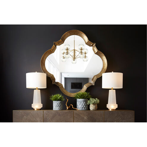 Mila 33 inch 100.00 watt Aged Brass Table Lamp Portable Light