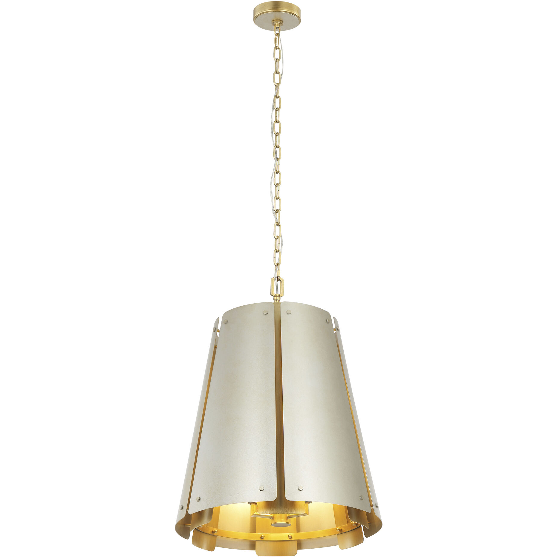 Peep Show 6 Light 16 inch Sunwashed Silver and Brushed Sienna Foyer Pendant Ceiling Light