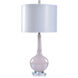 Lexi 34 inch 150.00 watt Blush Pink and Clear Table Lamp Portable Light