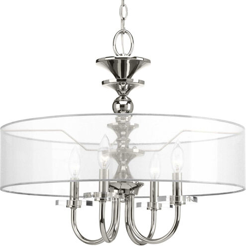 Dale 4 Light Polished Nickel Pendant Ceiling Light, Design Series