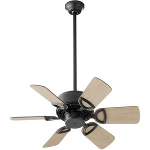 Estate 30 inch Matte Black with Matte Black/Weathered Gray Blades Ceiling Fan