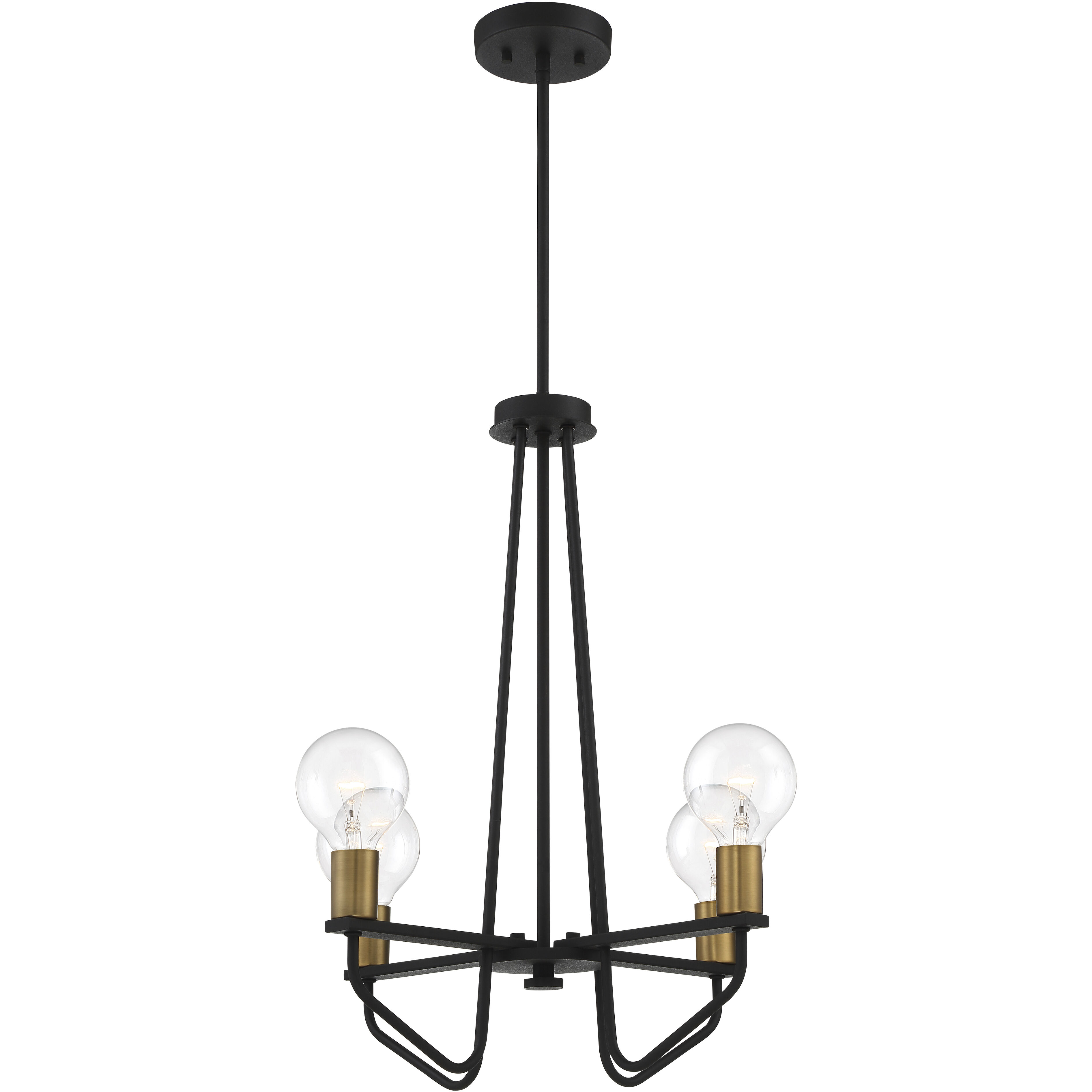 Ravella 4 Light 20 inch Black Chandelier Ceiling Light