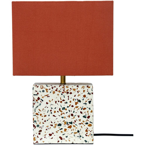 Terrazzo 18 inch 60.00 watt Multicolor Table Lamp Portable Light, Square