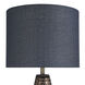 Signature 37 inch 150 watt Blue and Copper with Bedford Table Lamp Portable Light 