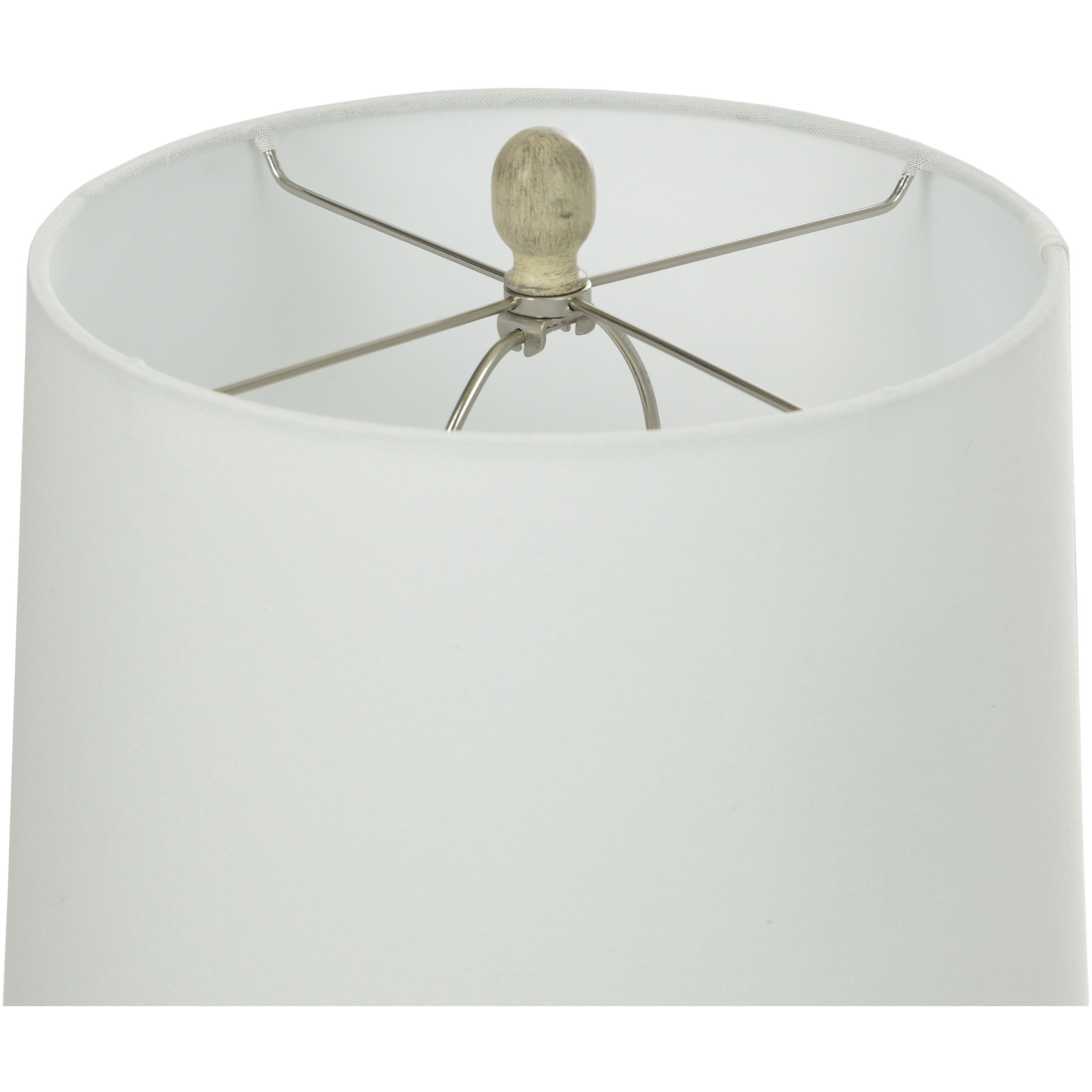 Seabrook Spindle 29.5 inch 100.00 watt Weathered Whitewash and Clean White Table Lamp Portable Light