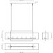 Gridline 7 Light 56 inch Natural Aged Brass Linear Pendant Ceiling Light