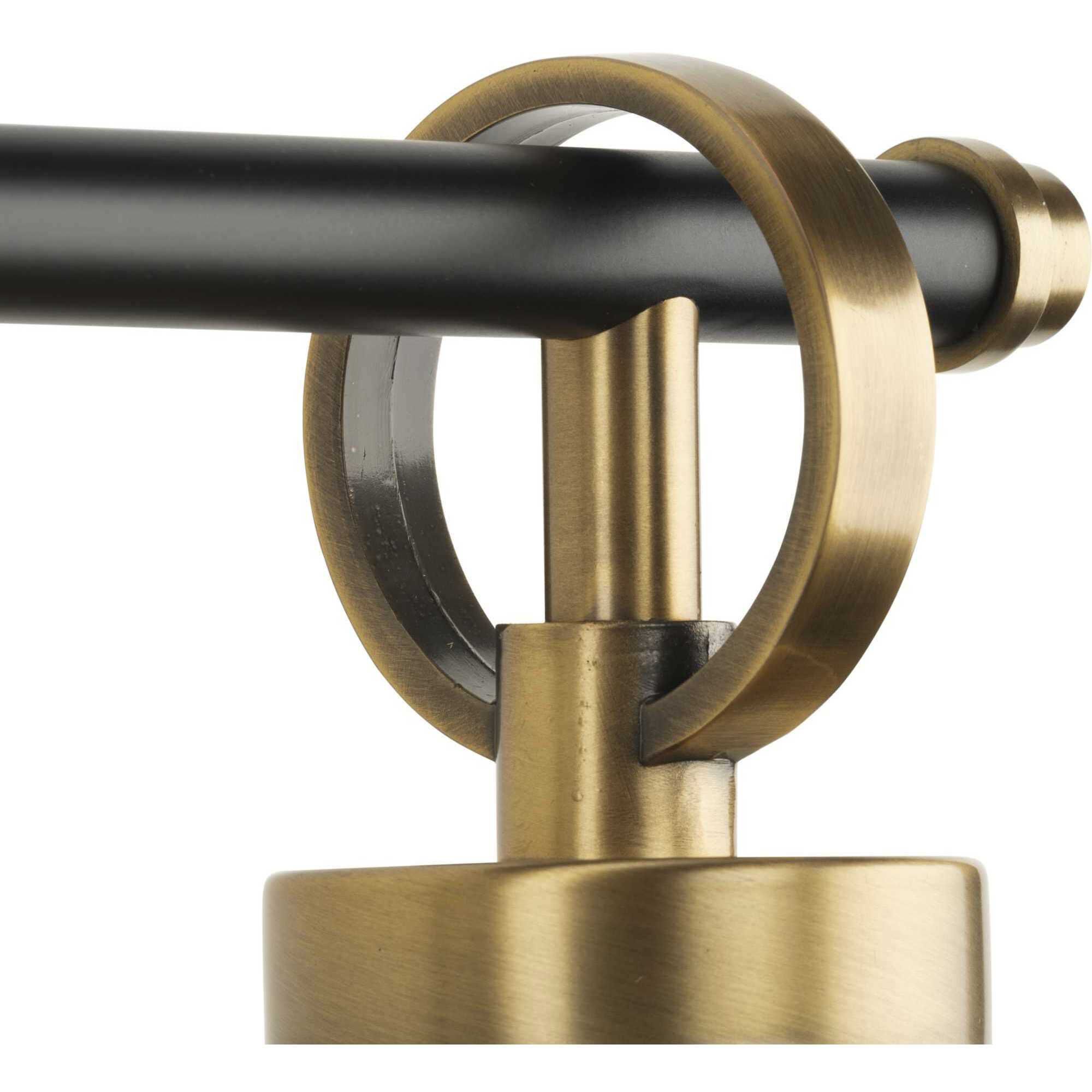 Cassell 4 Light 33.87 inch Vintage Brass Bathroom Vanity Light Wall Light