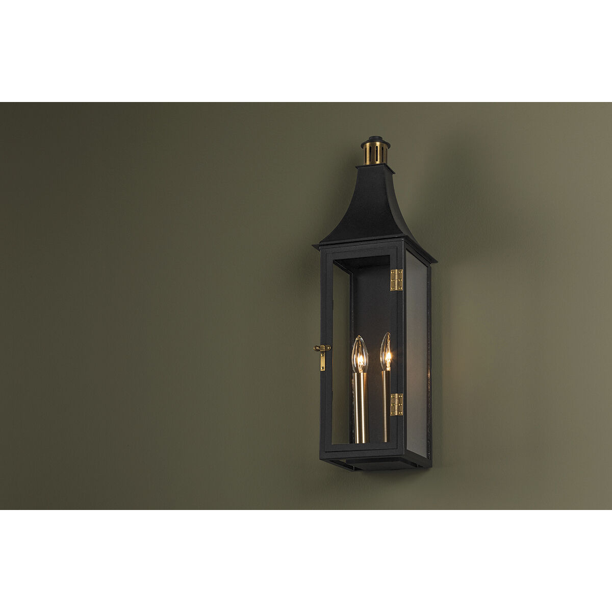 Wes 2 Light 7 inch Patina Brass/Textured Black Wall Sconce Wall Light