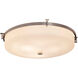Fusion 3 Light 20.75 inch Polished Chrome Flush Mount Ceiling Light in Opal Fusion