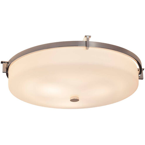 Fusion 3 Light 20.75 inch Polished Chrome Flush Mount Ceiling Light in Opal Fusion